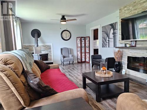 40A Hospital Road, Stephenville Crossing, NL - Indoor Photo Showing Living Room With Fireplace