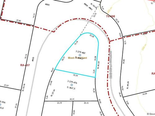 Plan (croquis) - Rue De La Colline, Mont-Tremblant, QC 