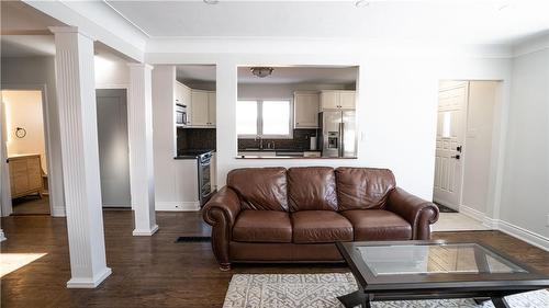 Upper open concept main floor - 242 West 18Th Street, Hamilton, ON - Indoor Photo Showing Living Room