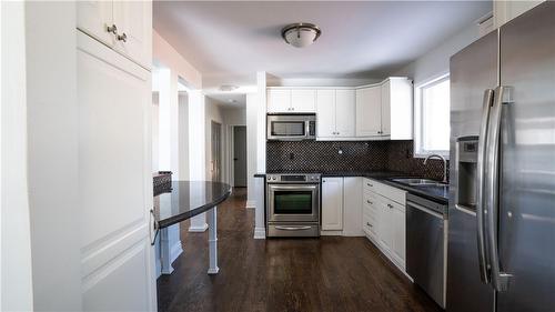 Upper Kitchen - 242 West 18Th Street, Hamilton, ON - Indoor Photo Showing Kitchen With Stainless Steel Kitchen With Upgraded Kitchen