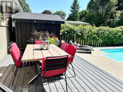 213 Pryde Boulevard, South Huron (Exeter), ON - Outdoor With In Ground Pool With Deck Patio Veranda