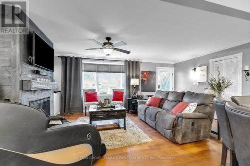 213 Pryde Boulevard, South Huron (Exeter), ON - Indoor Photo Showing Living Room With Fireplace