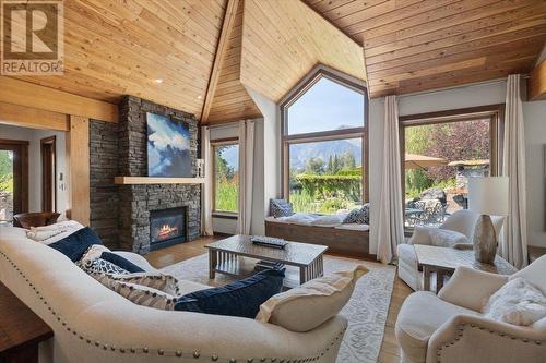 3988 Mcgiverin Road, Fernie, BC - Indoor Photo Showing Living Room With Fireplace