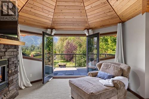 3988 Mcgiverin Road, Fernie, BC -  With Fireplace With Deck Patio Veranda With Exterior