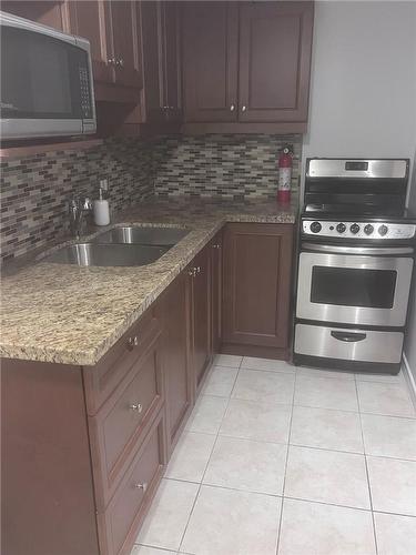 24 Harbinger Drive, Stoney Creek, ON - Indoor Photo Showing Kitchen With Double Sink