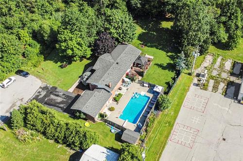 24 Harbinger Drive, Stoney Creek, ON - Outdoor With In Ground Pool With View