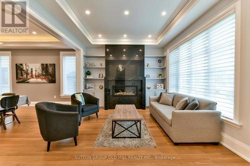 24 Colwood Road, Toronto (Edenbridge-Humber Valley), ON - Indoor Photo Showing Living Room With Fireplace