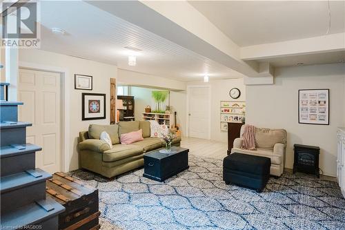 Lower level - could add another bathroom - 27 Walnut Street, Southampton, ON - Indoor Photo Showing Living Room