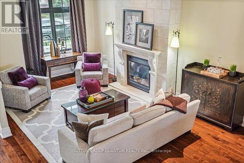 2378 - 2378 Marine Drive, Oakville (Bronte West), ON - Indoor Photo Showing Living Room With Fireplace