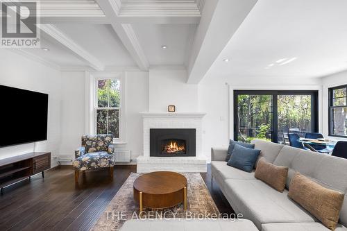 66 Victoria Street, Milton (Old Milton), ON - Indoor Photo Showing Living Room With Fireplace