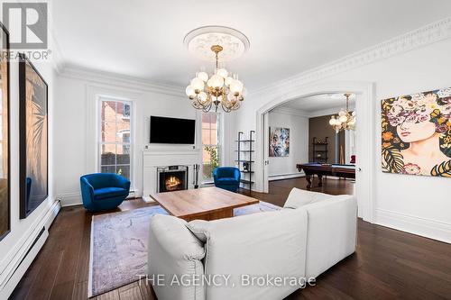 66 Victoria Street, Milton (Old Milton), ON - Indoor Photo Showing Living Room With Fireplace