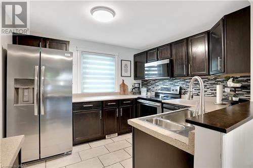 323 Sekura Street, Cambridge, ON - Indoor Photo Showing Kitchen With Stainless Steel Kitchen With Double Sink With Upgraded Kitchen