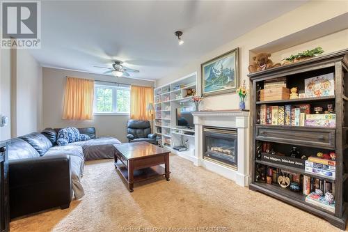 205 Dieppe, Kingsville, ON - Indoor Photo Showing Living Room With Fireplace