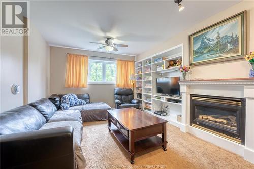 205 Dieppe, Kingsville, ON - Indoor Photo Showing Living Room With Fireplace