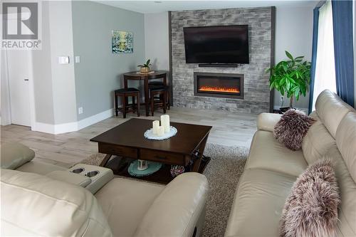 72 Timandra Crescent, Moncton, NB - Indoor Photo Showing Living Room With Fireplace