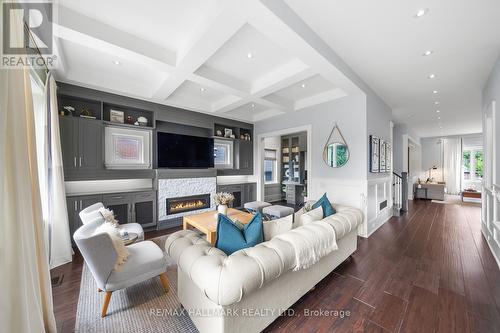 54 Cobden Street, Toronto (Willowdale West), ON - Indoor Photo Showing Living Room With Fireplace