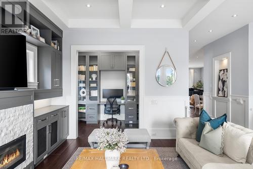 54 Cobden Street, Toronto (Willowdale West), ON - Indoor Photo Showing Living Room With Fireplace