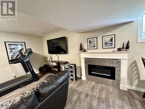 6374 Dawson Road, Prince George, BC - Indoor Photo Showing Living Room With Fireplace