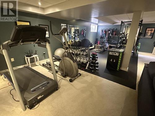 5543 Maxhamish Crescent, Fort Nelson, BC - Indoor Photo Showing Gym Room