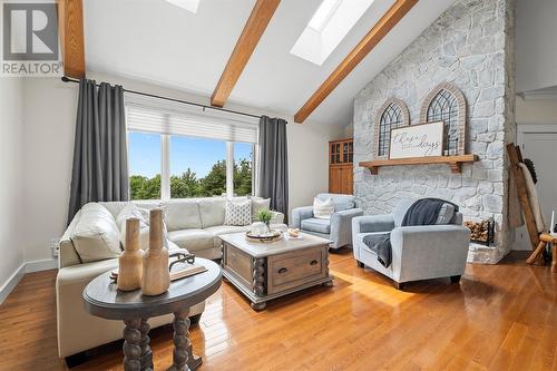 35 Cherry Lane, Conception Bay South, NL - Indoor Photo Showing Living Room With Fireplace