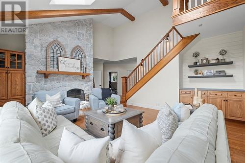 35 Cherry Lane, Conception Bay South, NL - Indoor Photo Showing Living Room With Fireplace