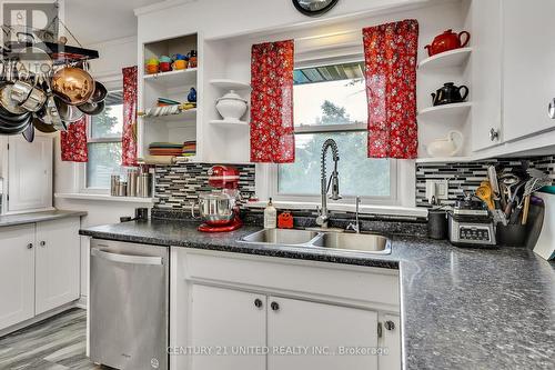 813 Norwood Terrace, Peterborough (Monaghan), ON - Indoor Photo Showing Kitchen With Double Sink