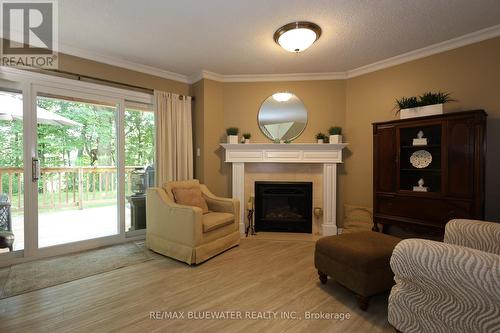 21 - 55 Lake Road W, Lambton Shores (Grand Bend), ON - Indoor Photo Showing Living Room With Fireplace