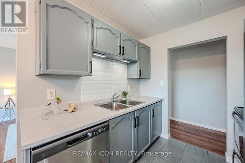 410 - 29 West Avenue, Kitchener, ON - Indoor Photo Showing Kitchen With Double Sink