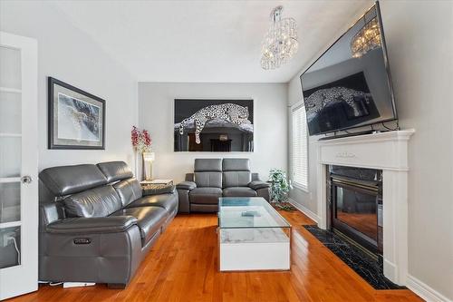 2232 Creekview Drive, Burlington, ON - Indoor Photo Showing Living Room With Fireplace