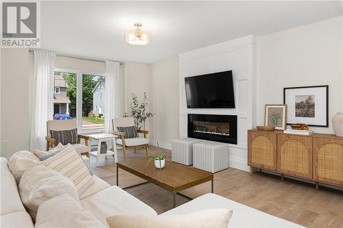 288 O'Neill Street, Moncton, NB - Indoor Photo Showing Living Room With Fireplace