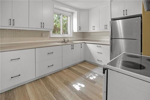 243 Holmesdale Avenue, Hamilton, ON - Indoor Photo Showing Kitchen With Double Sink