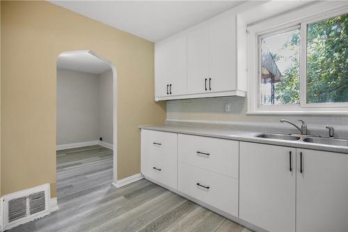 243 Holmesdale Avenue, Hamilton, ON - Indoor Photo Showing Kitchen With Double Sink