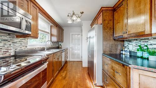 1 Milfred Haven Close, Logy Bay, NL - Indoor Photo Showing Kitchen With Double Sink