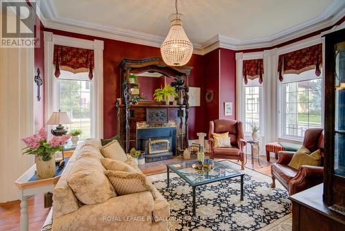 7 Drummond Street, Rideau Lakes, ON - Indoor Photo Showing Living Room With Fireplace