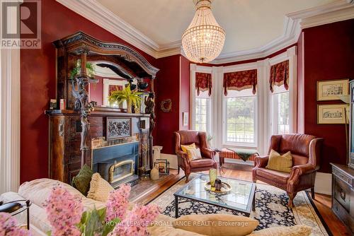 7 Drummond Street, Rideau Lakes, ON - Indoor Photo Showing Living Room With Fireplace