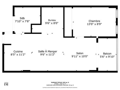 Drawing (sketch) - 509-2160 Rue Laforce, Montréal (Ville-Marie), QC - Other