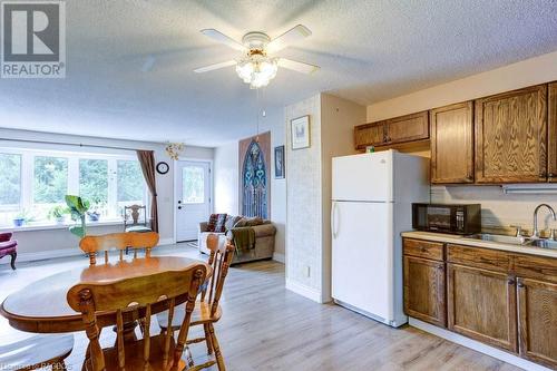 View from basement door - 782 Concession 4, Arran-Elderslie, ON - Indoor Photo Showing Kitchen With Double Sink