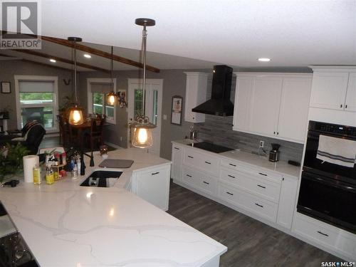 1608 101St Street, Tisdale, SK - Indoor Photo Showing Kitchen With Double Sink