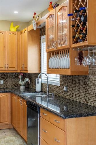 229 Gatestone Drive, Hamilton, ON - Indoor Photo Showing Kitchen With Double Sink