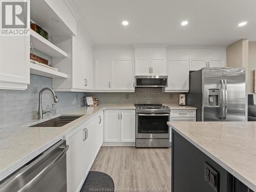 5151 Riverside East Unit# 304, Windsor, ON - Indoor Photo Showing Kitchen With Stainless Steel Kitchen With Upgraded Kitchen