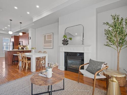 6 Joseph Salsberg Lane, Toronto, ON - Indoor Photo Showing Living Room With Fireplace