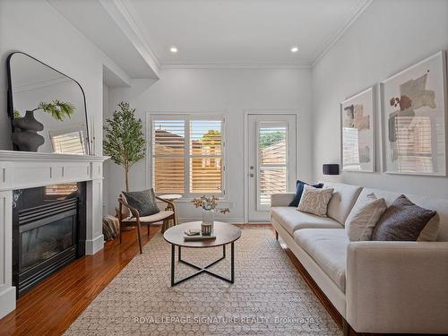 6 Joseph Salsberg Lane, Toronto, ON - Indoor Photo Showing Living Room With Fireplace