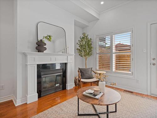 6 Joseph Salsberg Lane, Toronto, ON - Indoor Photo Showing Living Room With Fireplace