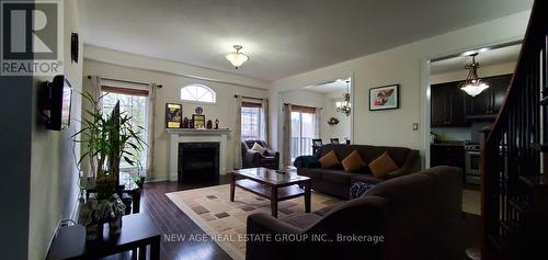 80 Tatra Crescent, Brampton, ON - Indoor Photo Showing Living Room With Fireplace