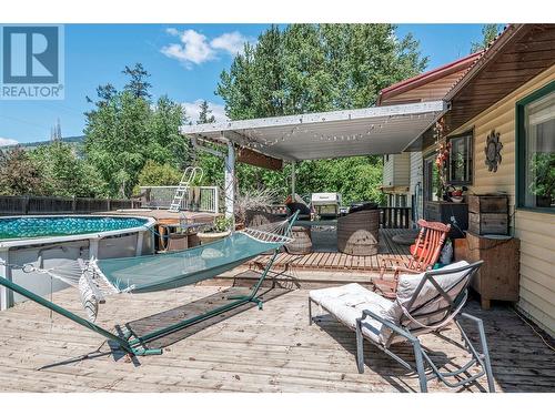 9486 Angus Drive, Coldstream, BC - Outdoor With Above Ground Pool With Deck Patio Veranda