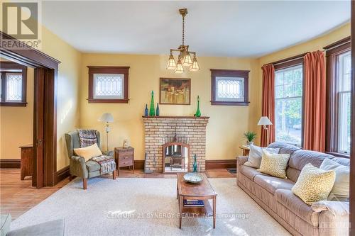 19 Mary Street, Perth, ON - Indoor Photo Showing Living Room With Fireplace