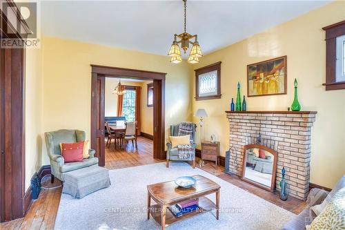 19 Mary Street, Perth, ON - Indoor Photo Showing Living Room With Fireplace