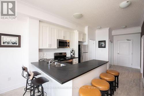 608 - 101 Shoreview Place, Hamilton (Stoney Creek), ON - Indoor Photo Showing Kitchen With Double Sink