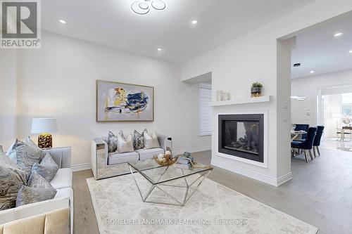 14 Settlers Road E, Oakville, ON - Indoor Photo Showing Living Room With Fireplace