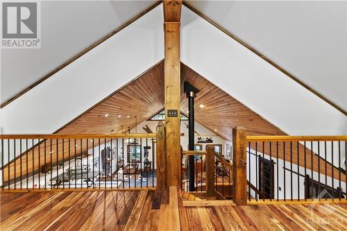 Tall ceilings from the Loft - 6960 511 Highway, Lanark Highlands, ON - Indoor Photo Showing Other Room